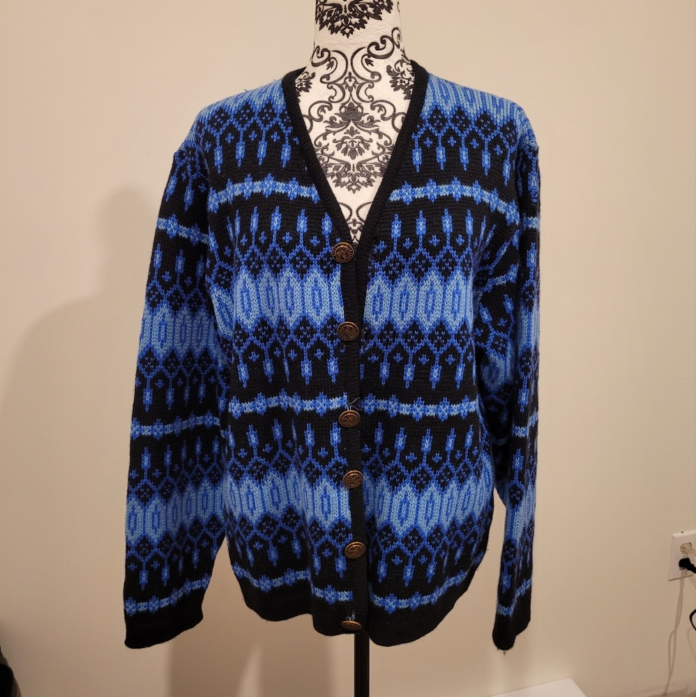 Vintage Pure Wool Cardigan